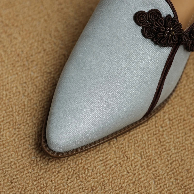 Women's Lotus Suede Heels