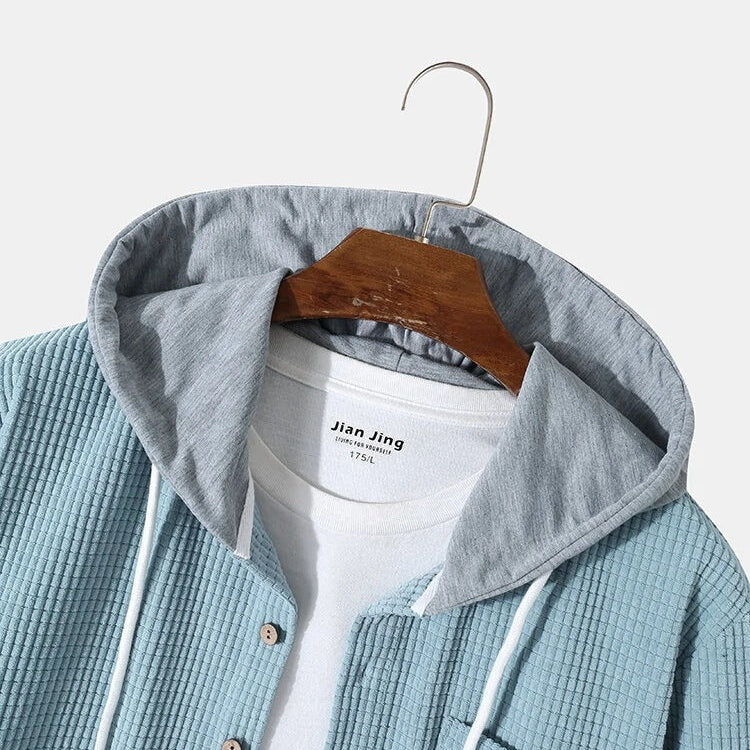 Mason Corduroy Hooded Shirt — Hopeforwho (view 4)