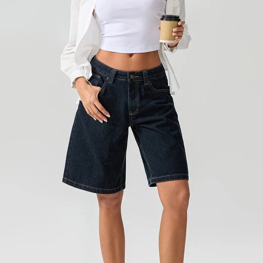 90's Low Rise Jean Shorts — Hopeforwho (view 9)