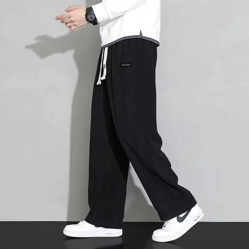 Corduroy Drawstring Sweatpants – Relaxed Fit for Men | Harrison — Hopeforwho (view 4)