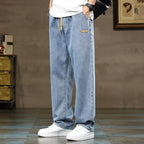 Baggy Wide-Leg Jeans – Men's Drawstring Casual Denim | Arden — Hopeforwho (view 6)