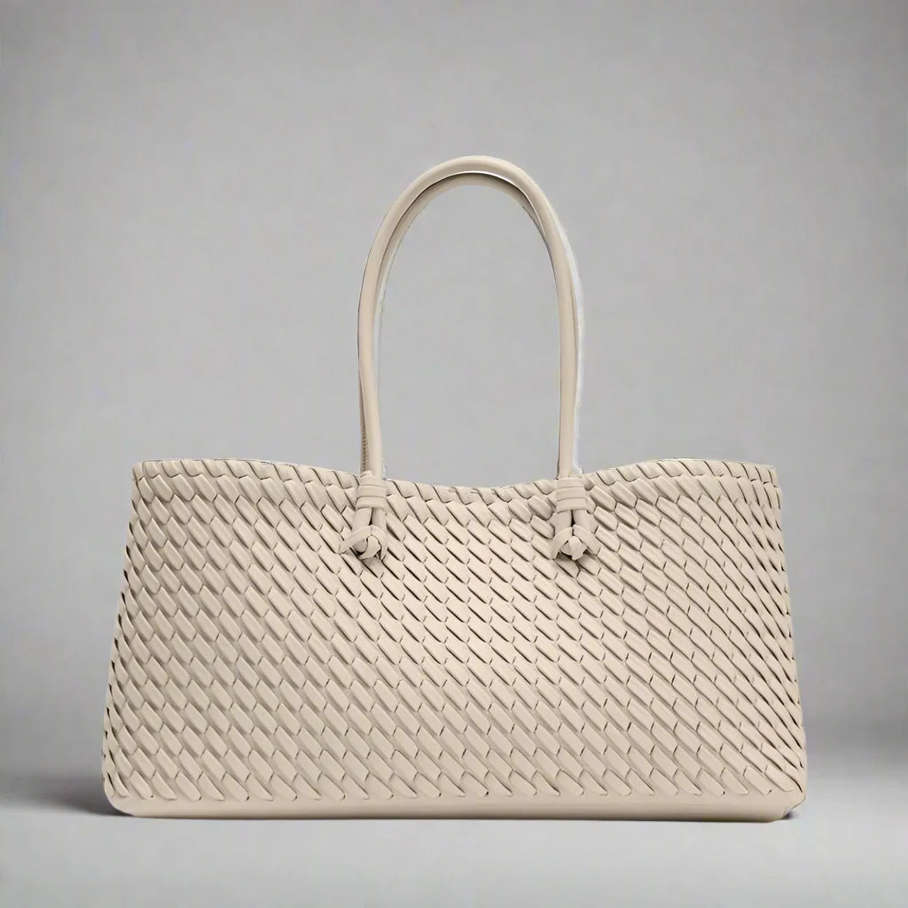 Daria Woven Leather Handbag — Hopeforwho (view 8)