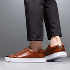 Men's Genuine Leather Sneakers | Savoni — Hopeforwho (view 4)
