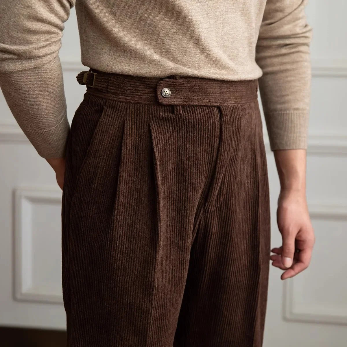 Stratton Corduroy Trousers — Hopeforwho (view 8)