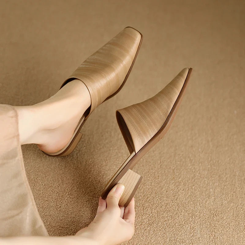 Sorrento Genuine Leather Mules — Hopeforwho (view 8)