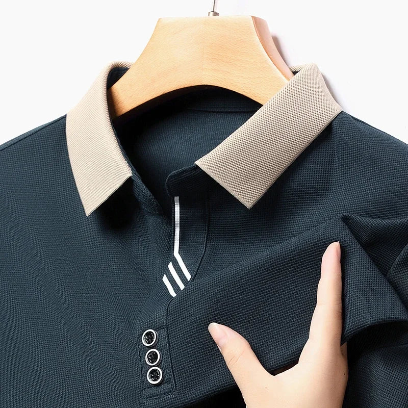 Portofino Long-Sleeve Polo Shirt — Hopeforwho (view 6)