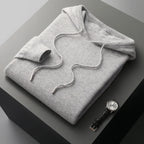 Men's Cashmere Drawstring Hoodie | Savoni — Hopeforwho (view 10)