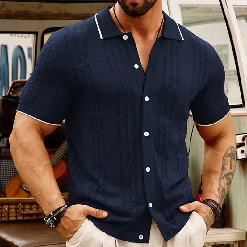 Jacquard Knit Shirt — Hopeforwho (view 7)