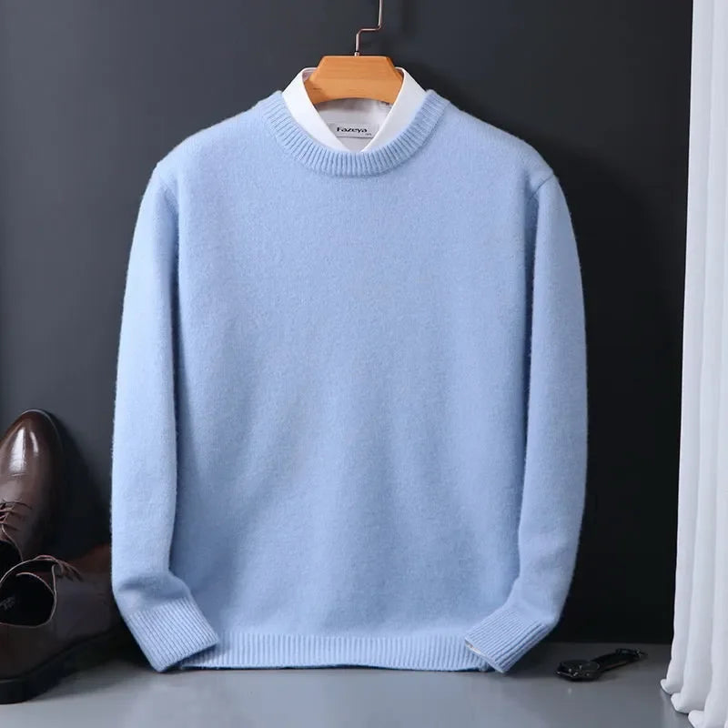 Cashmere Blend Sweater – Men's Soft Knit Pullover | Verano — Hopeforwho (view 7)