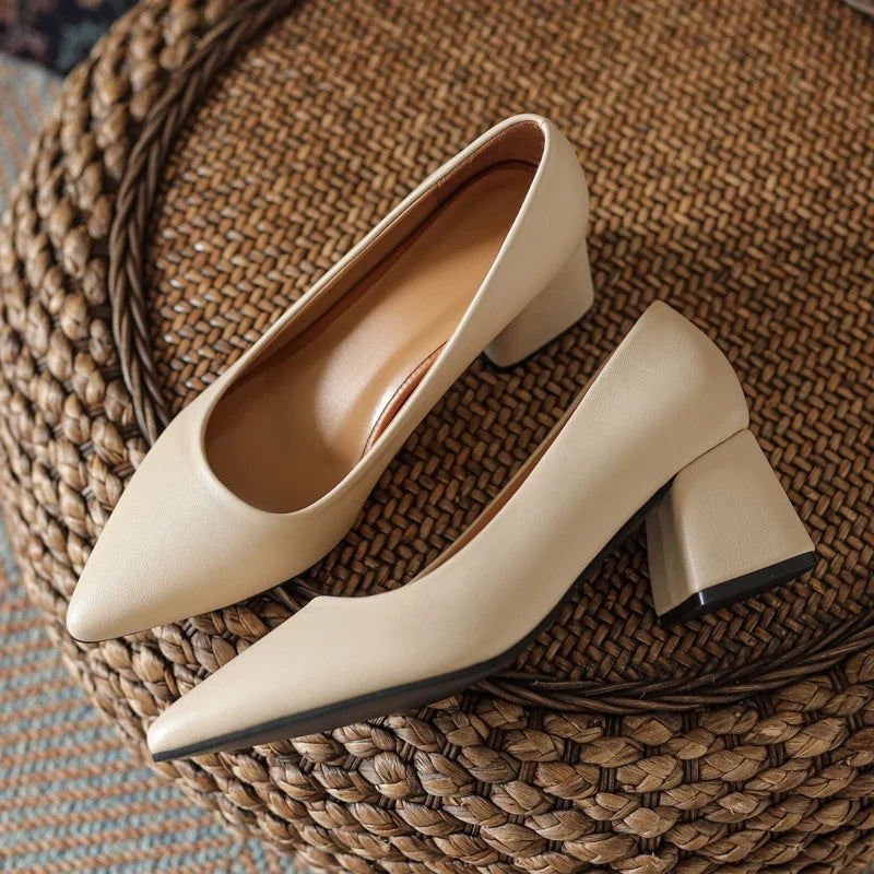 Orlena Leather Heels — Hopeforwho (view 7)