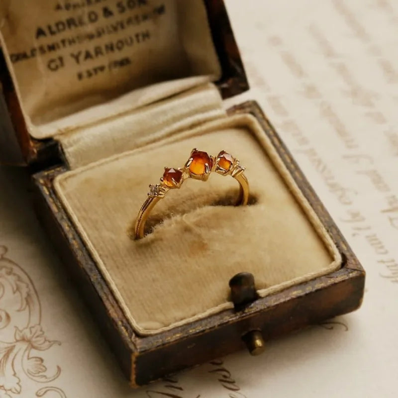 Solara Amber Ring — Hopeforwho (view 2)