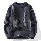 Frayed Knit Sweater – Men's Pullover | Camden — Hopeforwho (view 3)