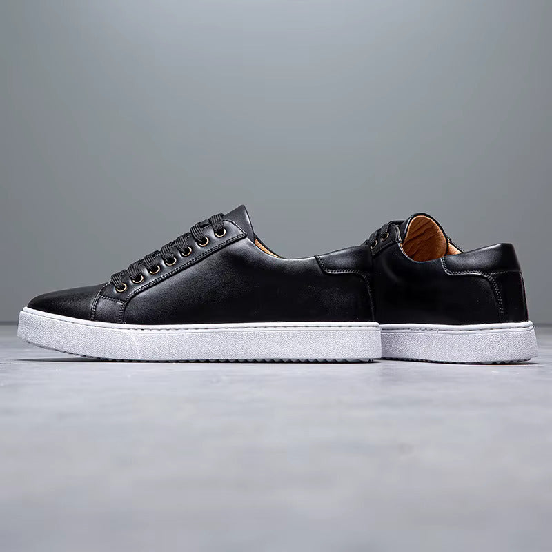 Men's Genuine Leather Sneakers | Savoni — Hopeforwho (view 9)