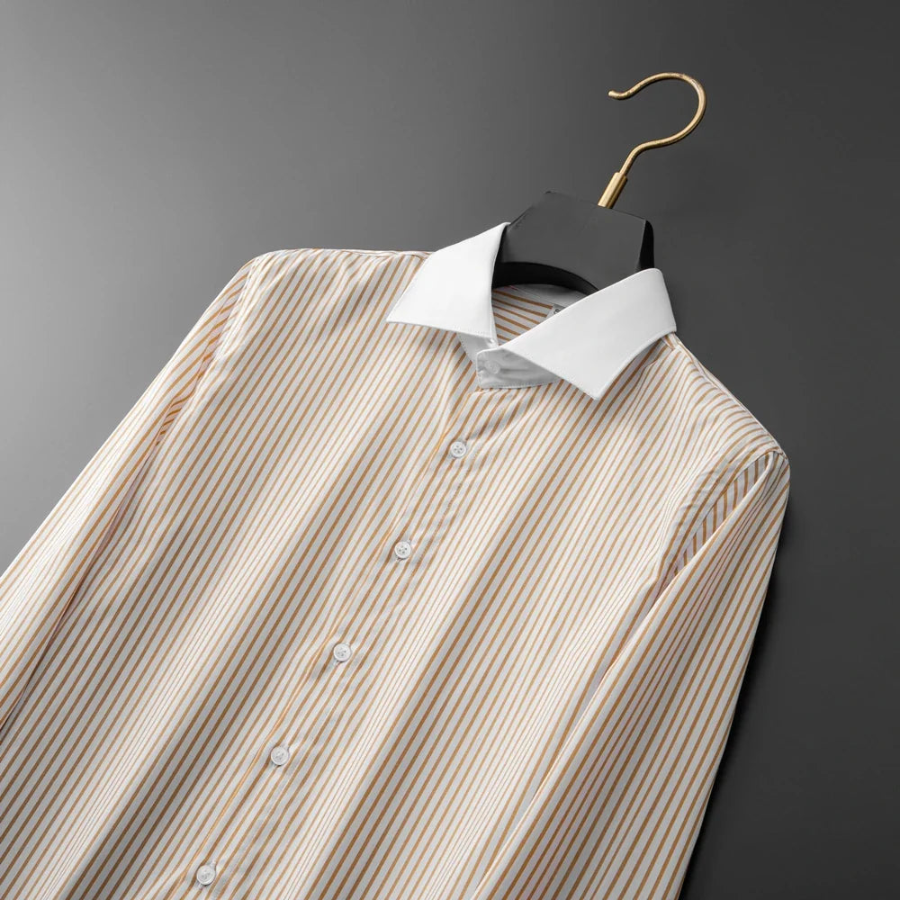 Elliot Pinstripe Dress Shirt — Hopeforwho (view 6)