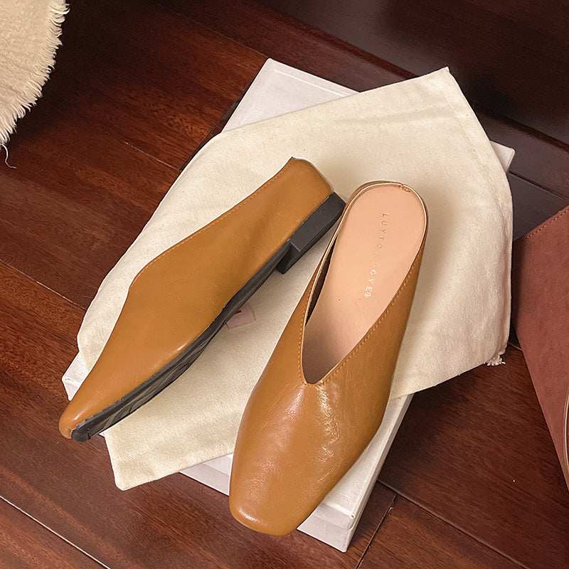 Vale Leather Flats — Hopeforwho (view 2)