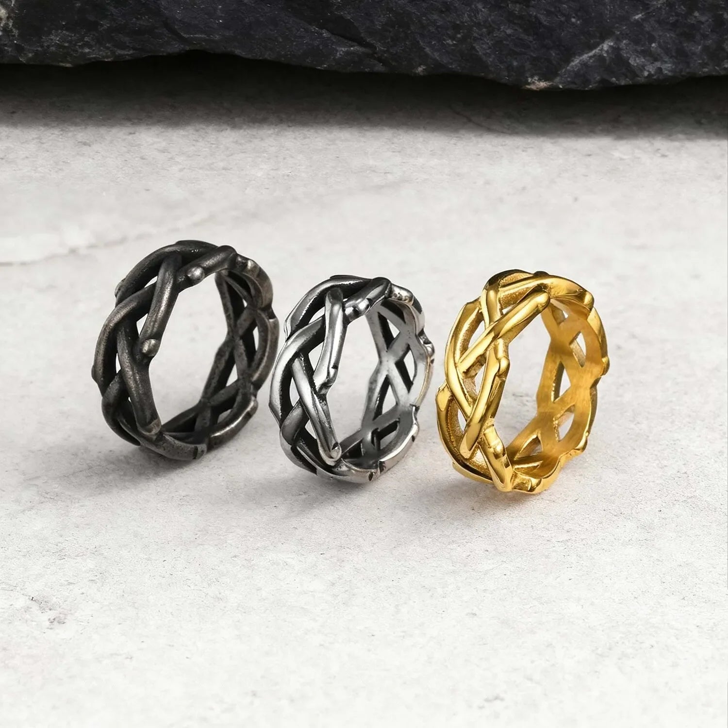 Thorn Steel Ring — Hopeforwho (view 4)