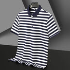 Broughton Striped Cotton Polo — Hopeforwho (view 8)