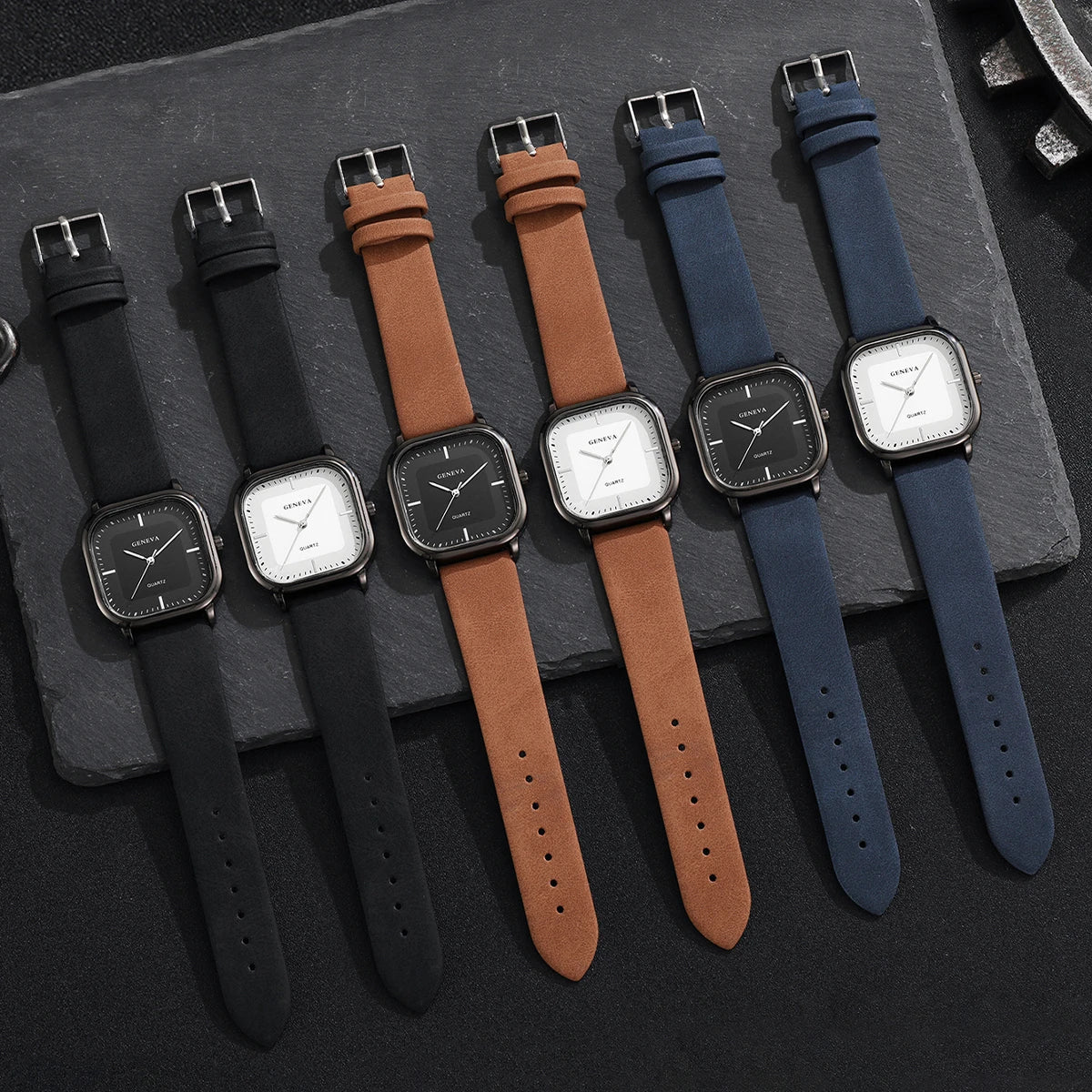 Geneva Square Dial Watch — Hopeforwho (view 4)