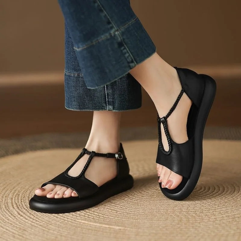 Whitney Leather Sandals — Hopeforwho (view 2)