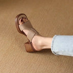 Alessia Leather Sandals — Hopeforwho (view 7)