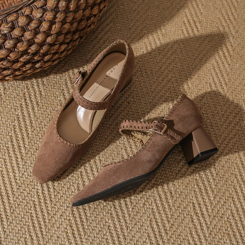 Capri Suede Heels — Hopeforwho (view 2)