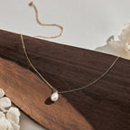 Roselle Pearl Necklace — Hopeforwho (view 4)