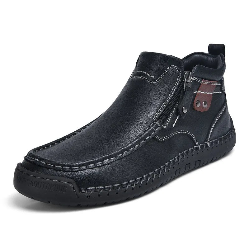 Savonti Leather Ankle Boots — Hopeforwho (view 9)
