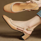 Soravina Leather Heels — Hopeforwho (view 9)