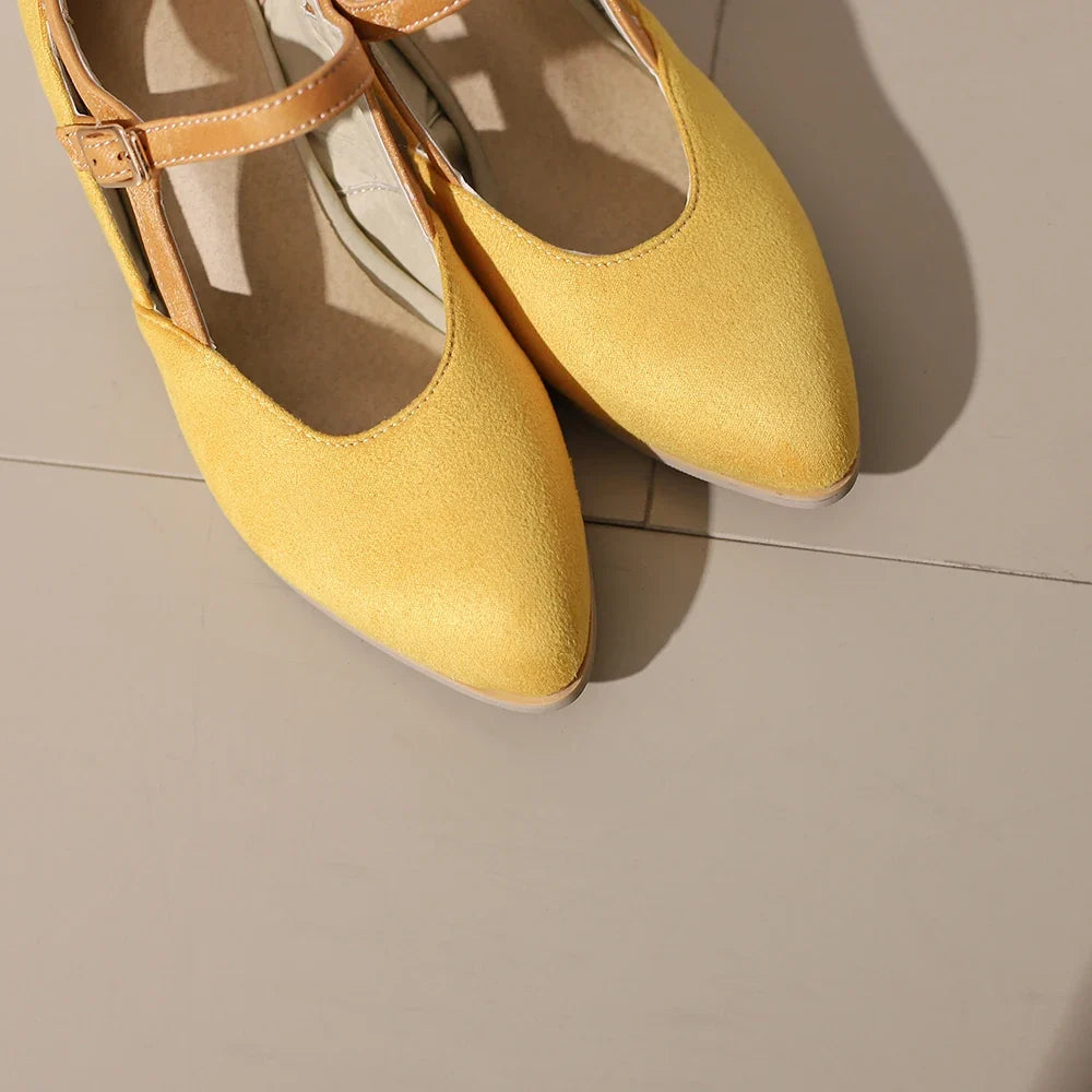 Eleanor Suede Heels — Hopeforwho (view 4)