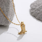 Cowgirl Boot Necklace — Hopeforwho