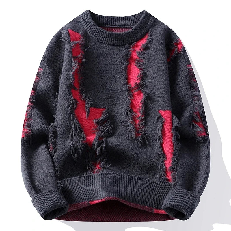 Frayed Knit Sweater – Men's Pullover | Camden — Hopeforwho