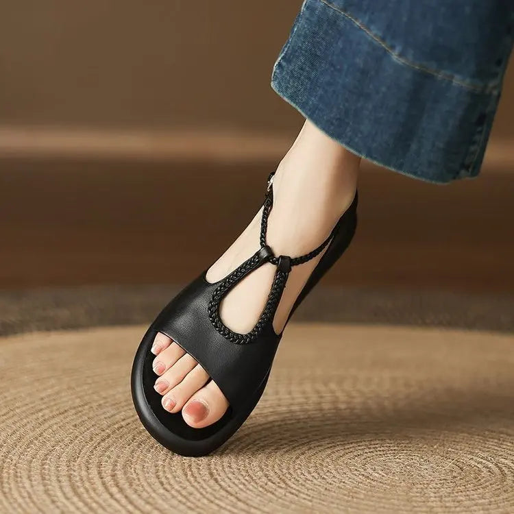 Whitney Leather Sandals — Hopeforwho (view 4)