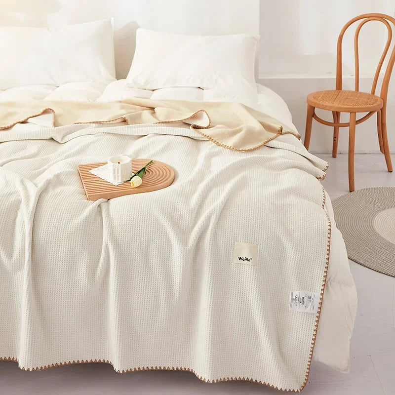 Arden Waffle Knit Blanket — Hopeforwho (view 5)