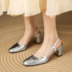 Viviana Leather Heels — Hopeforwho (view 10)