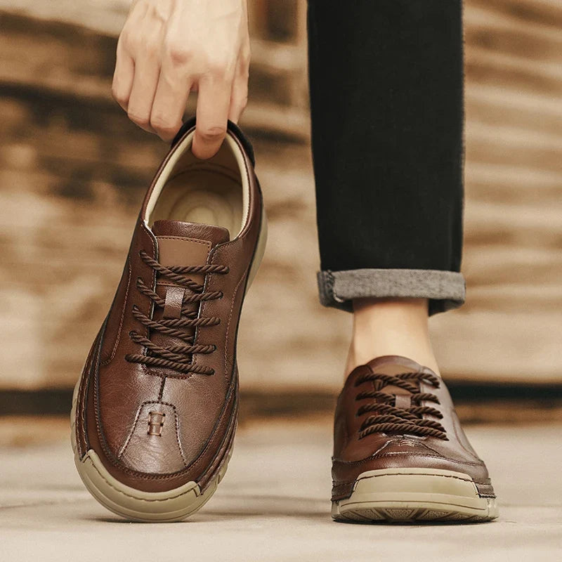 Frontier Leather Sneakers — Hopeforwho (view 6)