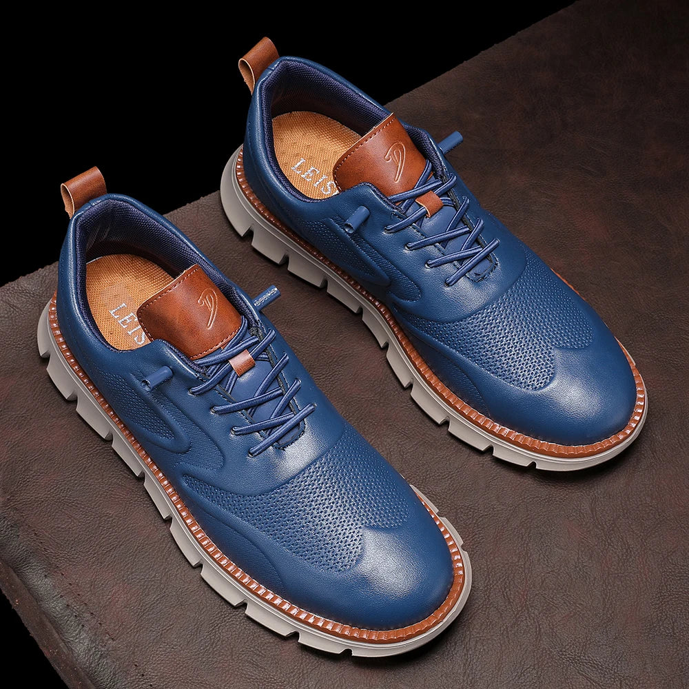 Crest Leather Sneakers — Hopeforwho (view 8)