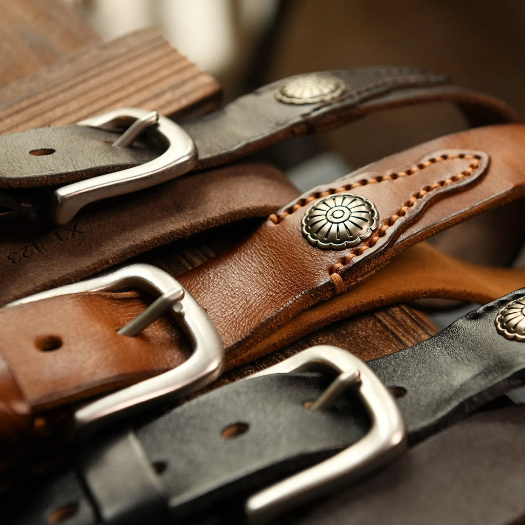 Frontier Cowhide Belt — Hopeforwho (view 5)