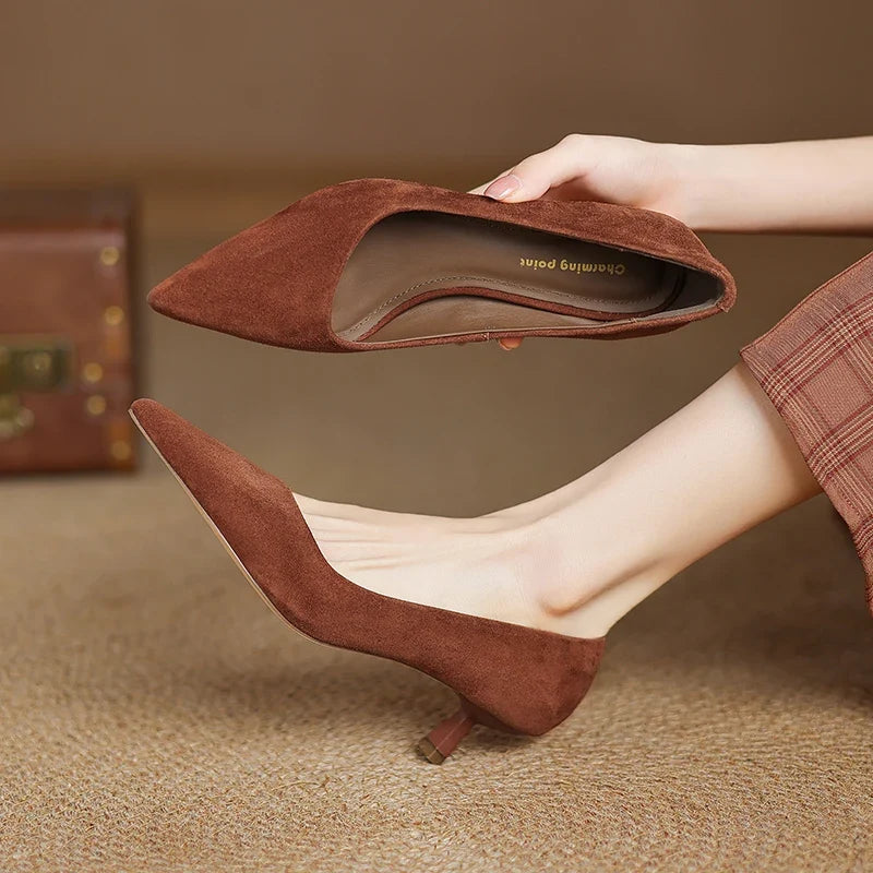 Lecia Suede Pumps — Hopeforwho