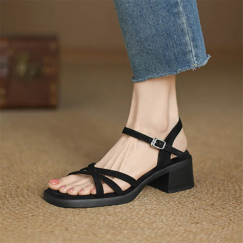 Delainey Leather Sandals — Hopeforwho (view 7)