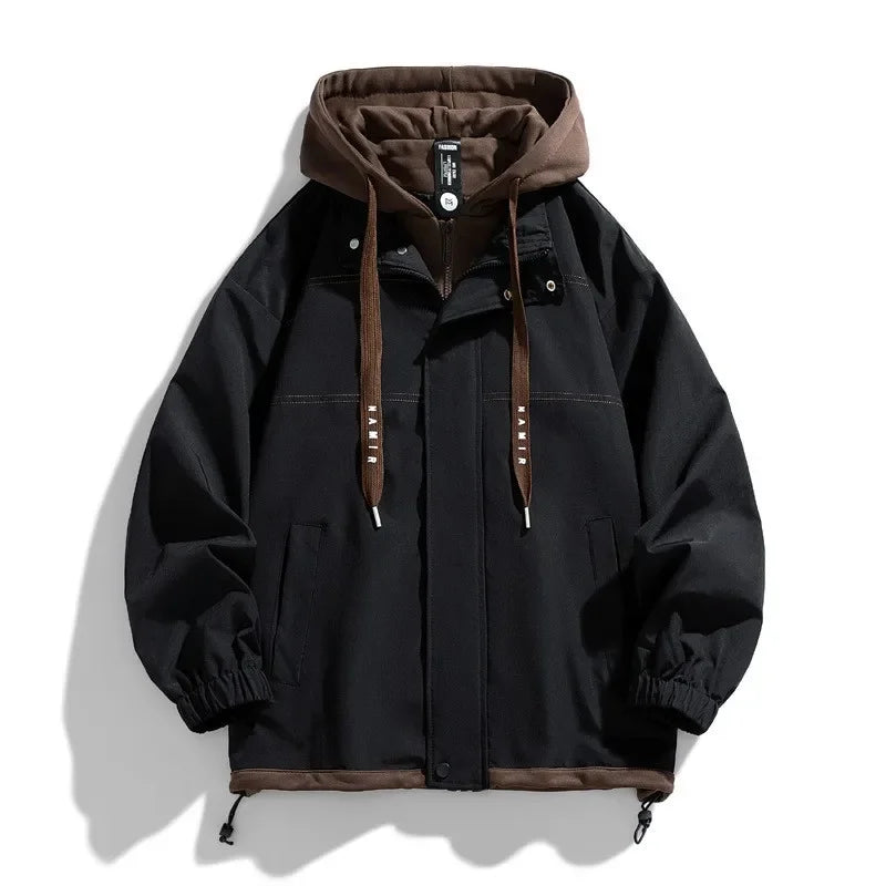 Layered Hooded Jacket – Relaxed Fit For Men | Camden — Hopeforwho