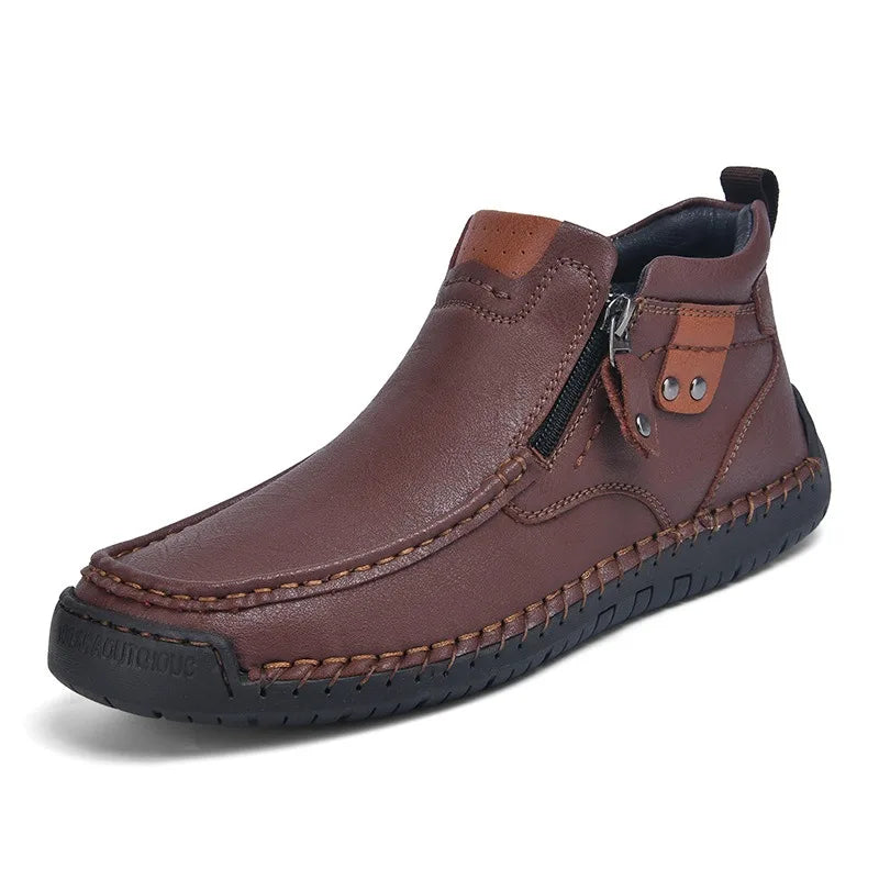 Savonti Leather Ankle Boots — Hopeforwho (view 7)