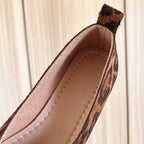 Leopard Vale Leather Flats — Hopeforwho (view 8)