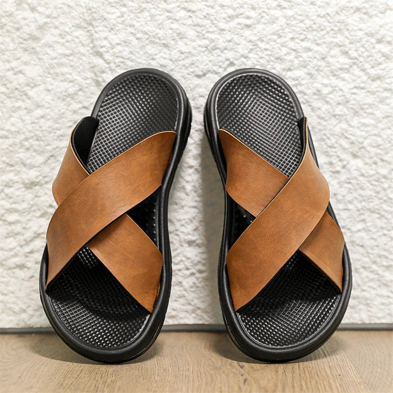 Viento Leather Sandals — Hopeforwho
