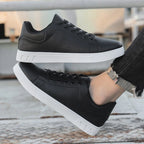 Bastien Leather Sneakers — Hopeforwho (view 11)