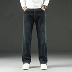 Stretch Straight Leg Jeans – Men's Dark Wash Denim | Arden — Hopeforwho (view 4)