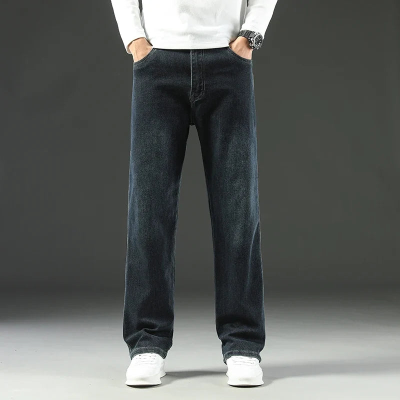 Stretch Straight Leg Jeans – Men's Dark Wash Denim | Arden — Hopeforwho (view 4)