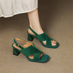 Nora Suede Heels — Hopeforwho (view 5)