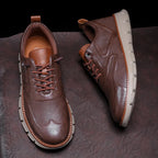 Crest Leather Sneakers — Hopeforwho (view 6)