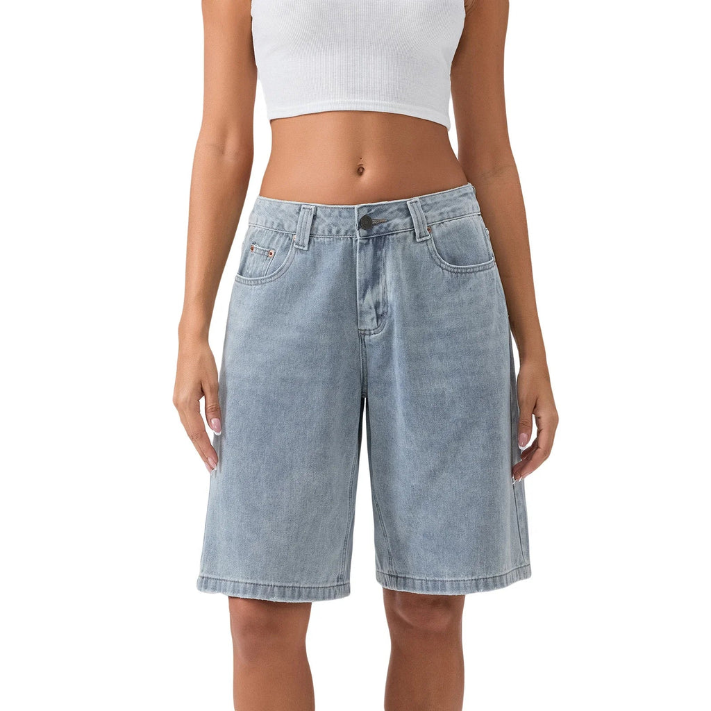90's Low Rise Jean Shorts — Hopeforwho (view 3)