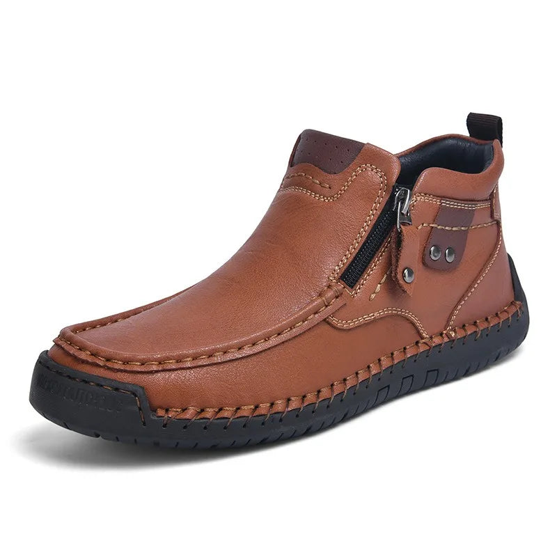 Savonti Leather Ankle Boots — Hopeforwho (view 3)